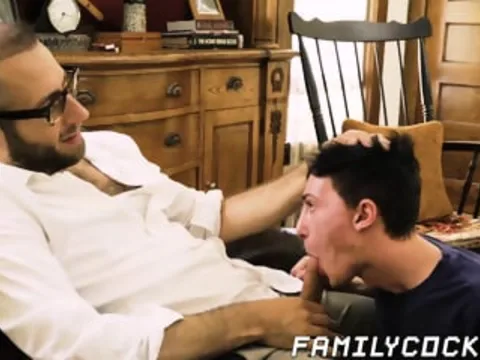Stepson and stepfather get down and