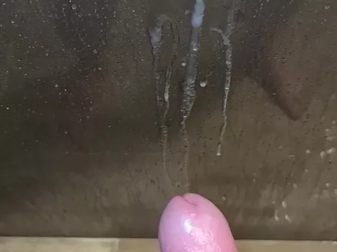 Cum in the shower